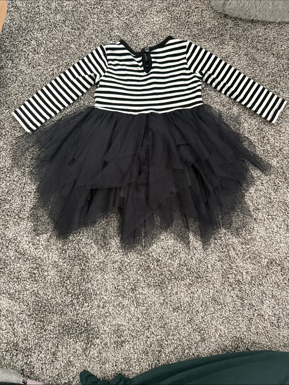 Bonnie Baby Black & White Cat Tulle Dress